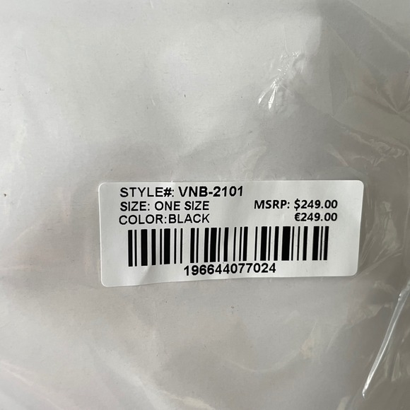 Valentino Orlandi Backpack Black Vegan Leather Nylon Gold Accents Italy Design - Picture 7 of 7